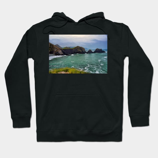 Screda Cove, Hartland Quay, Devon Hoodie by avrilharris